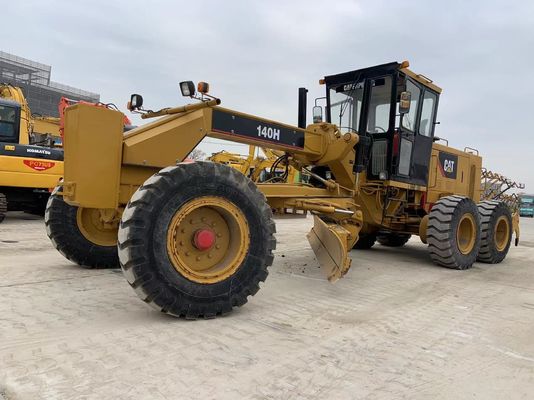 CAT 140H ব্যবহৃত ক্যাটারপিলার মোটর গ্রেডার আর্থ মুভিং মেশিনারি
