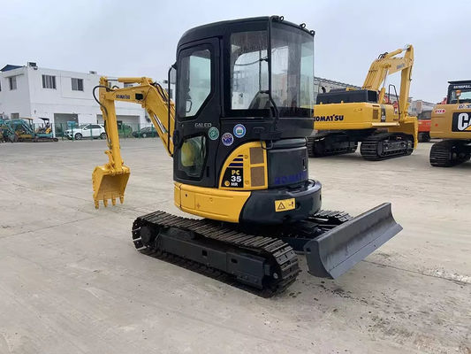 মিনি ব্যবহৃত জাপান এক্সক্যাভেটর PC35MR-2 ব্যবহৃত Komatsu Excavator PC35
