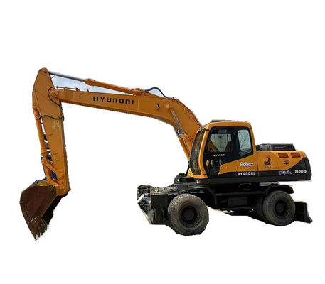 ব্যবহৃত Hyundai Robex 210W 21 টন 210W-9 হুইল এক্সকাভেটর