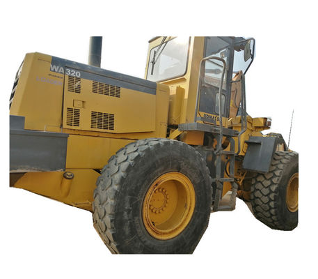 Komatsu WA320 ব্যবহৃত হুইল লোডার 14000KG আর্থ মুভিং WA320-3