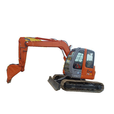 Zx75us Zx75 ব্যবহৃত Hitachi Excavator 7200kg ব্যবহৃত মিনি এক্সকাভেটর
