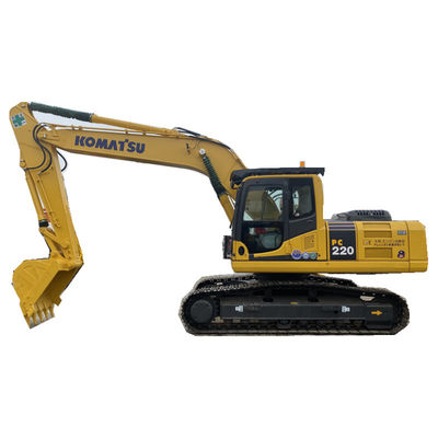 নির্মাণের জন্য 22 টন ব্যবহৃত জাপান এক্সকাভেটর Komatsu PC220 এক্সকাভেটর