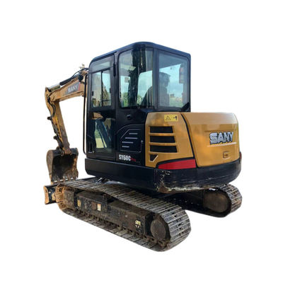 Sany SY60C SY55C SY75C এর জন্য ব্যবহৃত মিনি ডিগার এক্সকাভেটর
