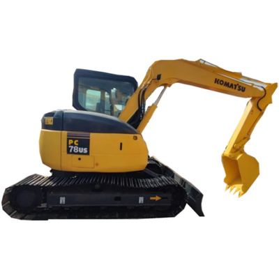 Komatsu PC78US 6 ব্যবহৃত মিনি এক্সকাভেটর 7 টন সেকেন্ড হ্যান্ড ক্রলার এক্সকাভেটর