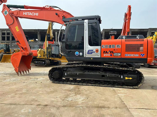 ব্যবহৃত হিটাচি Zx200 Excavator ব্যবহৃত জাপান 20 টন Diggers পৃথিবী চলন্ত যন্ত্রপাতি
