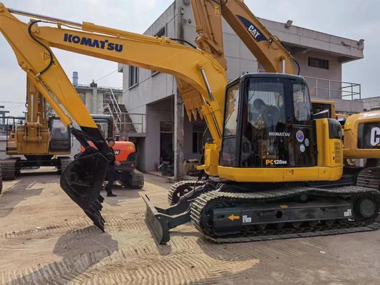 ব্যবহৃত জাপান Komatsu PC128US Excavator সেকেন্ড হ্যান্ড Komatsu PC128 নির্মাণ যন্ত্রপাতি