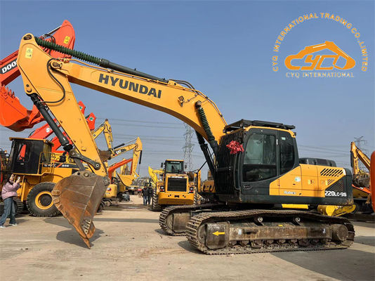 অরিজিনাল পেইন্ট ইউজড হুন্ডাই 220LC-9S এক্সক্যাভেটর 22 টন সেকেন্ড হ্যান্ড হুন্ডাই 220 ডিগার