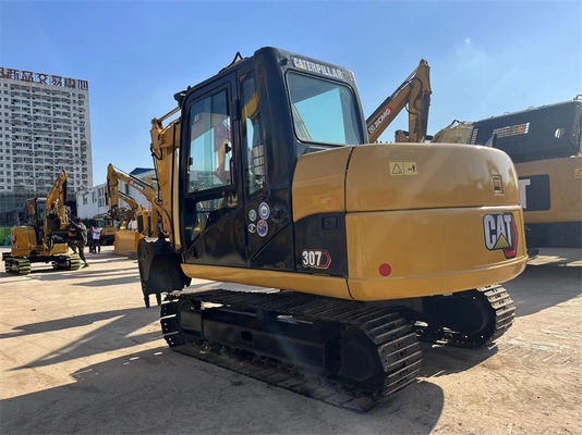 ব্যবহৃত CAT 307D Excavator 7 টন Caterpillar 307 ক্রলার মিনি Excavator