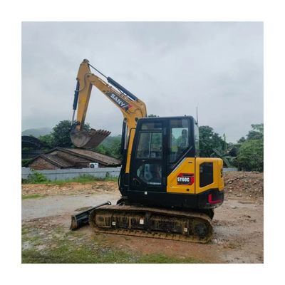 চীন Sany SY60C প্রো ব্যবহৃত খননকারী দ্বিতীয় হাত 6 টন Sany sy60 মিনি খননকারী