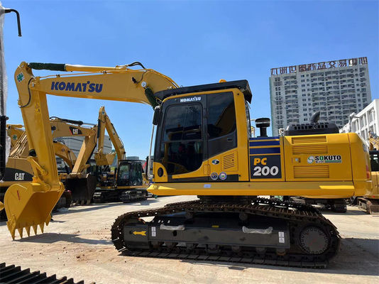 সস্তা 20 টন ব্যবহৃত জাপান খননকারী Komatsu PC200-8 ক্রলার খননকারী PC200 PC220