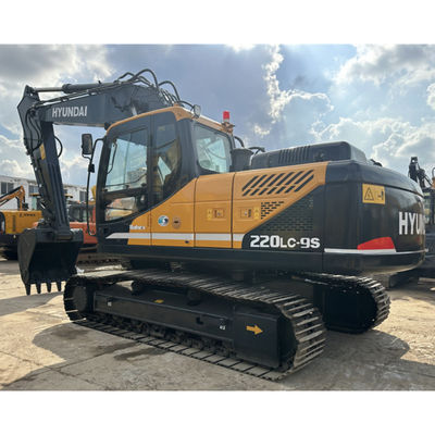 ২২ টন কোরিয়া ব্যবহৃত হুন্ডাই R220LC-9S Excavator হুন্ডাই 220 ক্রলার ডিগার