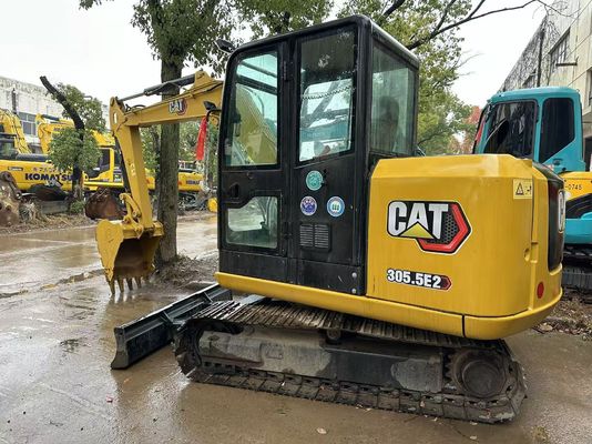 5.5 টন ব্যবহৃত CAT 305.5E Caterpillar 305.5 মিনি ক্রলার এক্সক্যাভার