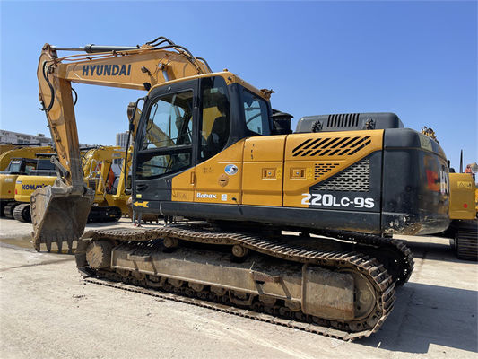 মূল পেইন্ট কোরিয়া ব্যবহৃত হুন্ডাই R220LC-9S Excavator হুন্ডাই 220 ক্রলার ডিগার