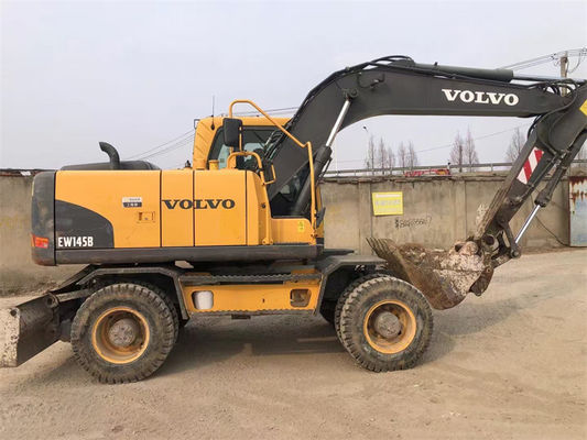 উচ্চ মানের মূল ব্যবহৃত excavator ভলভো 145B চাকা excavator