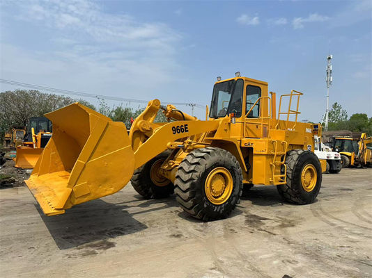 ব্যবহৃত নির্মাণ মেশিন ব্যবহৃত Cat 966E চাকা লোডার